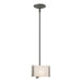 Hubbardton Forge - 188100-SKT-MULT-20-BB0156 - One Light Mini Pendant - Exos Glass - Natural Iron