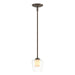 Hubbardton Forge - 188600-SKT-MULT-05-ZU0291 - One Light Mini Pendant - Simple Lines - Bronze