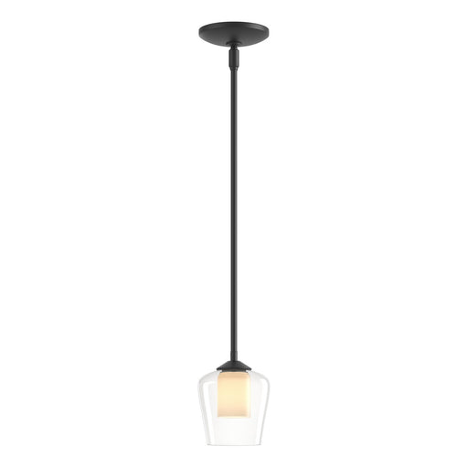 Simple Lines One Light Mini Pendant Black
