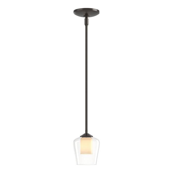 Hubbardton Forge - 188600-SKT-MULT-14-ZU0291 - One Light Mini Pendant - Simple Lines - Oil Rubbed Bronze