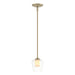 Hubbardton Forge - 188600-SKT-MULT-84-ZU0291 - One Light Mini Pendant - Simple Lines - Soft Gold