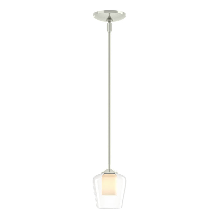 Hubbardton Forge - 188600-SKT-MULT-85-ZU0291 - One Light Mini Pendant - Simple Lines - Sterling