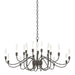 Hubbardton Forge - 192043-SKT-07 - 20 Light Chandelier - Lisse - Dark Smoke