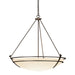 Hubbardton Forge - 194431-SKT-05-GG0170 - Three Light Chandelier - Tryne - Bronze