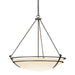 Hubbardton Forge - 194431-SKT-07-GG0170 - Three Light Chandelier - Tryne - Dark Smoke