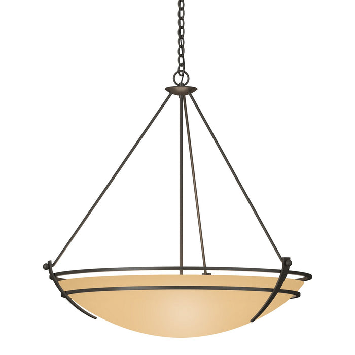 Hubbardton Forge - 194431-SKT-07-SS0170 - Three Light Chandelier - Tryne - Dark Smoke