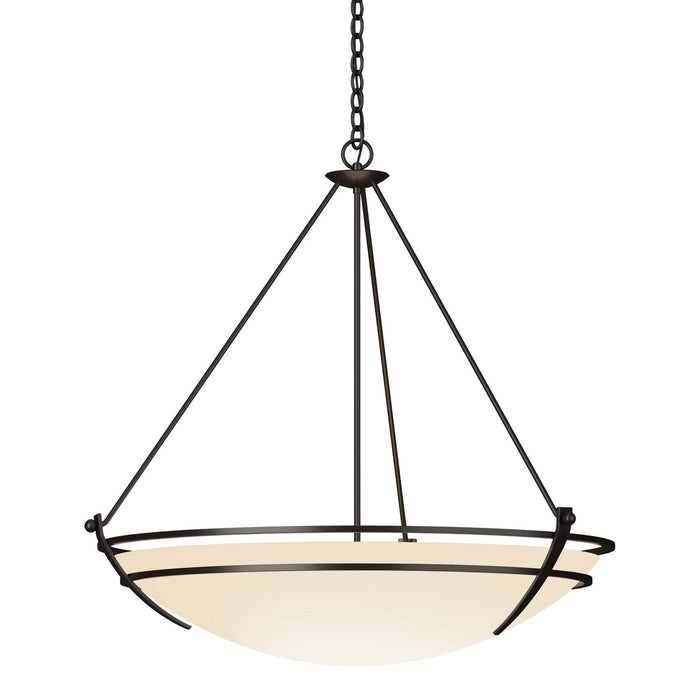 Hubbardton Forge - 194431-SKT-14-GG0170 - Three Light Pendant - Tryne - Oil Rubbed Bronze