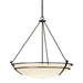 Hubbardton Forge - 194431-SKT-14-GG0170 - Three Light Pendant - Tryne - Oil Rubbed Bronze