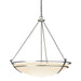 Hubbardton Forge - 194431-SKT-82-GG0170 - Three Light Chandelier - Tryne - Vintage Platinum