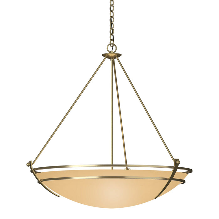 Hubbardton Forge - 194431-SKT-86-SS0170 - Three Light Pendant - Tryne - Modern Brass