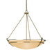 Hubbardton Forge - 194431-SKT-86-SS0170 - Three Light Pendant - Tryne - Modern Brass