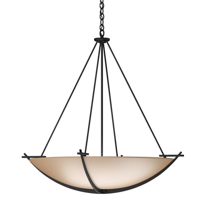 Hubbardton Forge - 194531-SKT-10-SS0170 - Three Light Chandelier - Compass - Black