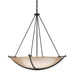 Hubbardton Forge - 194531-SKT-10-SS0170 - Three Light Chandelier - Compass - Black