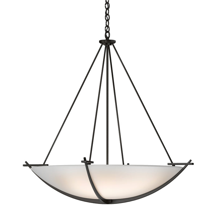 Hubbardton Forge - 194531-SKT-14-GG0170 - Three Light Pendant - Compass - Oil Rubbed Bronze