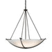 Hubbardton Forge - 194531-SKT-14-GG0170 - Three Light Pendant - Compass - Oil Rubbed Bronze