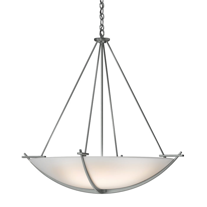 Hubbardton Forge - 194531-SKT-82-GG0170 - Three Light Chandelier - Compass - Vintage Platinum