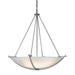 Hubbardton Forge - 194531-SKT-82-GG0170 - Three Light Chandelier - Compass - Vintage Platinum