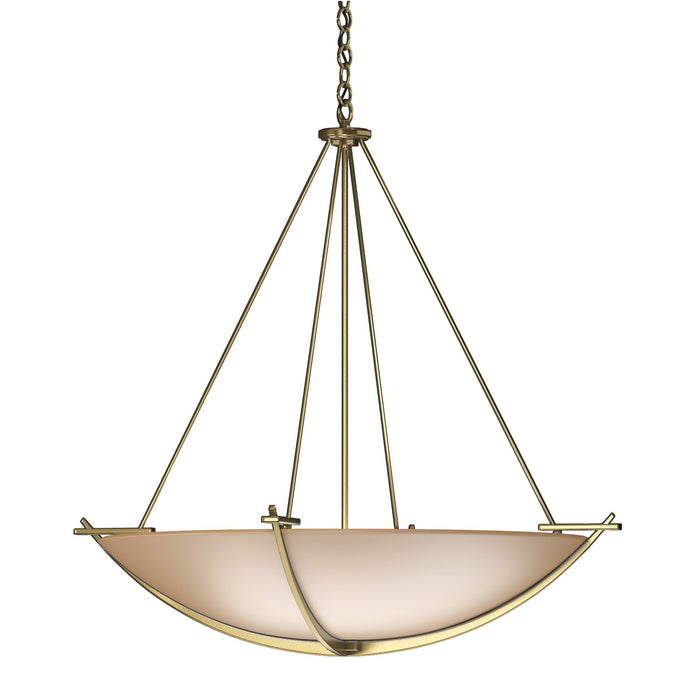 Hubbardton Forge - 194531-SKT-86-SS0170 - Three Light Pendant - Compass - Modern Brass