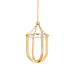 Hudson Valley - 2913-AGB - LED Lantern - Tournu - Aged Brass