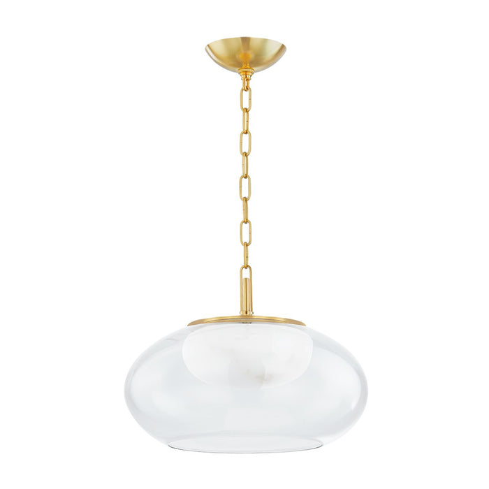 Hudson Valley - 9017-AGB - LED Pendant - Moore - Aged Brass