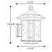 Progress Lighting - P5629-46 - One Light Wall Lantern - Arts and Crafts - Weathered Bronze