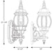 Progress Lighting - P5878-31 - One Light Wall Lantern - Onion Lantern - Textured Black
