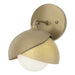 Hubbardton Forge - 201374-SKT-84-86-GG0711 - One Light Bath Sconce - Brooklyn - Soft Gold