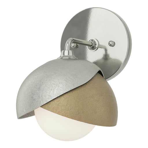 Brooklyn One Light Bath Sconce Sterling