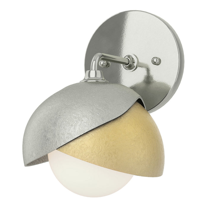 Hubbardton Forge - 201374-SKT-85-86-GG0711 - One Light Bath Sconce - Brooklyn - Sterling