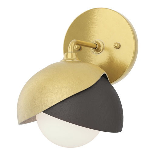 Brooklyn One Light Bath Sconce Modern Brass