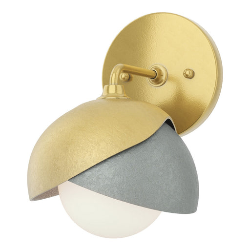 Brooklyn One Light Bath Sconce Modern Brass