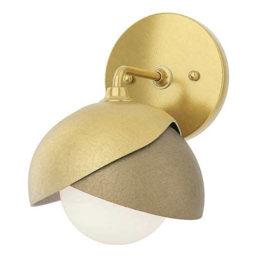 Brooklyn One Light Bath Sconce Modern Brass