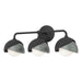 Hubbardton Forge - 201375-SKT-10-82-GG0711 - Three Light Bath Sconce - Brooklyn - Black