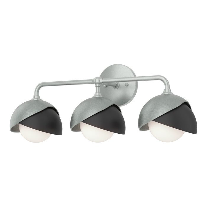 Hubbardton Forge - 201375-SKT-82-10-GG0711 - Three Light Bath Sconce - Brooklyn - Vintage Platinum