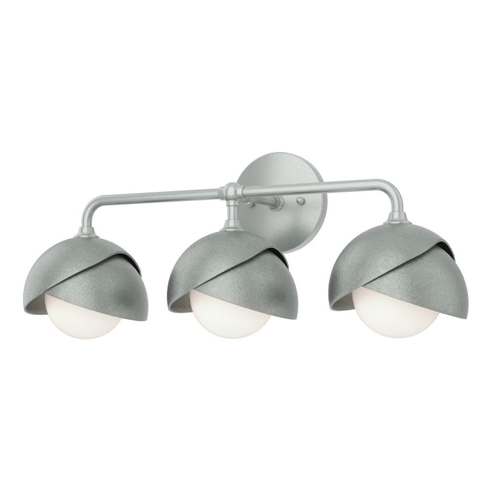 Hubbardton Forge - 201375-SKT-82-82-GG0711 - Three Light Bath Sconce - Brooklyn - Vintage Platinum
