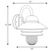 Progress Lighting - P5645-31 - One Light Wall Lantern - Newport - Textured Black