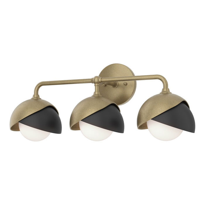 Hubbardton Forge - 201375-SKT-84-10-GG0711 - Three Light Bath Sconce - Brooklyn - Soft Gold