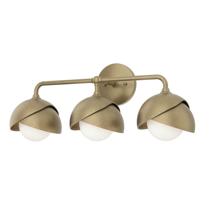 Hubbardton Forge - 201375-SKT-84-84-GG0711 - Three Light Bath Sconce - Brooklyn - Soft Gold