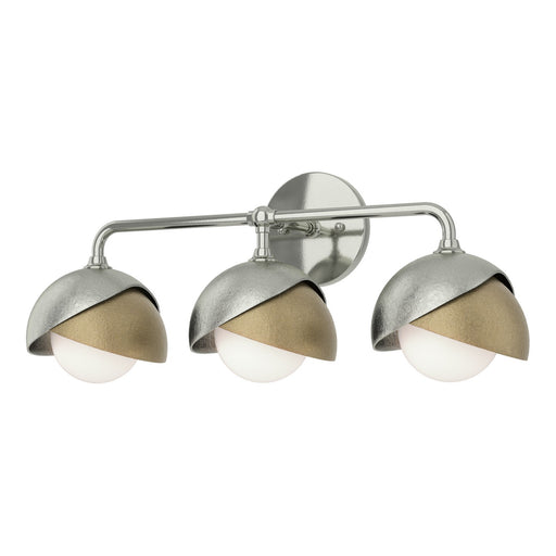 Brooklyn Three Light Bath Sconce Sterling