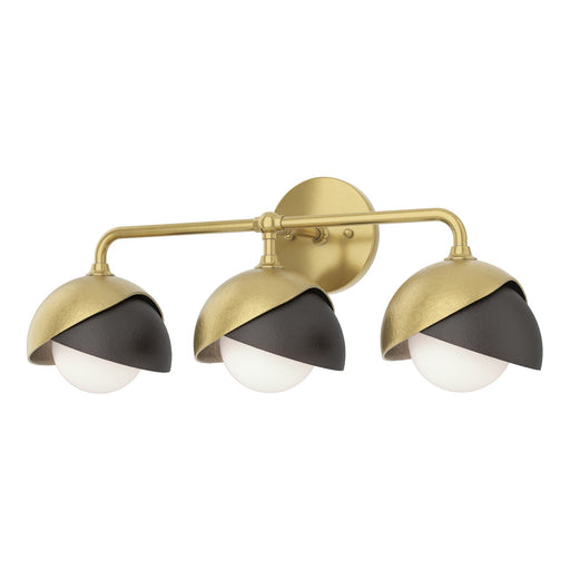 Brooklyn Three Light Bath Sconce Modern Brass