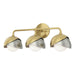Hubbardton Forge - 201375-SKT-86-85-GG0711 - Three Light Bath Sconce - Brooklyn - Modern Brass