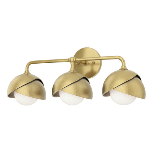 Brooklyn Three Light Bath Sconce Modern Brass