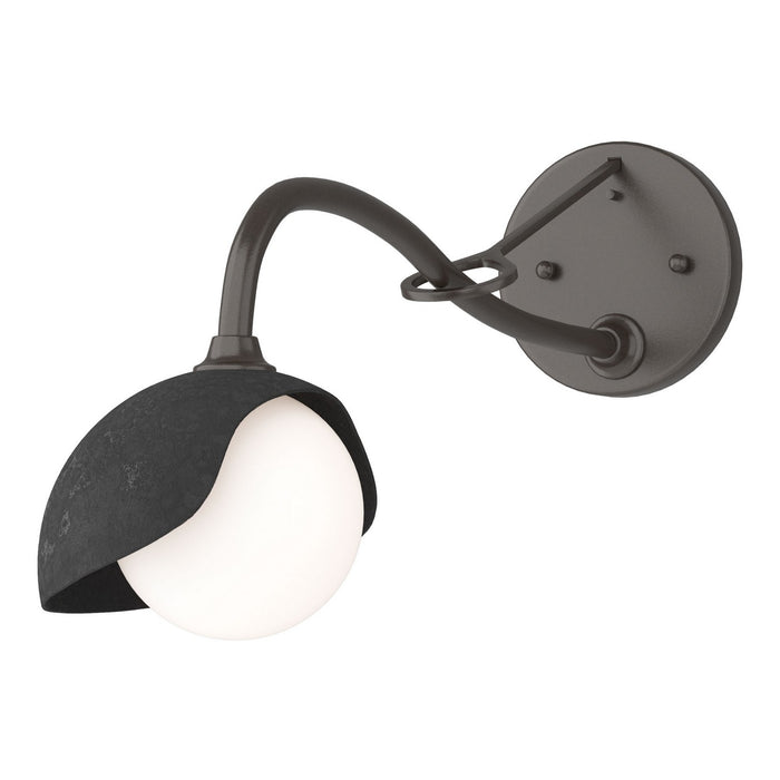 Hubbardton Forge - 201376-SKT-14-10-GG0711 - One Light Wall Sconce - Brooklyn - Oil Rubbed Bronze