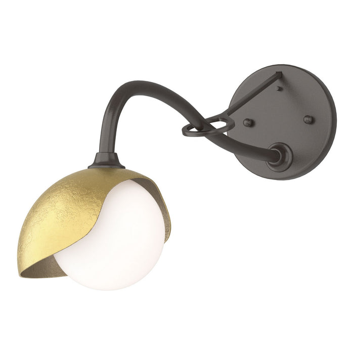 Hubbardton Forge - 201376-SKT-14-86-GG0711 - One Light Wall Sconce - Brooklyn - Oil Rubbed Bronze