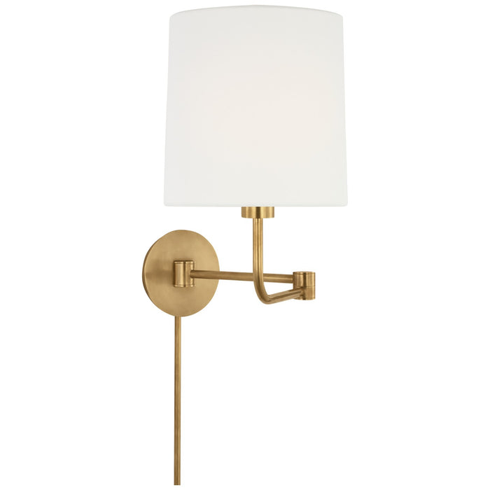 Visual Comfort Signature - BBL 2095SB-L - LED Swing Arm Wall Light - Go Lightly - Soft Brass