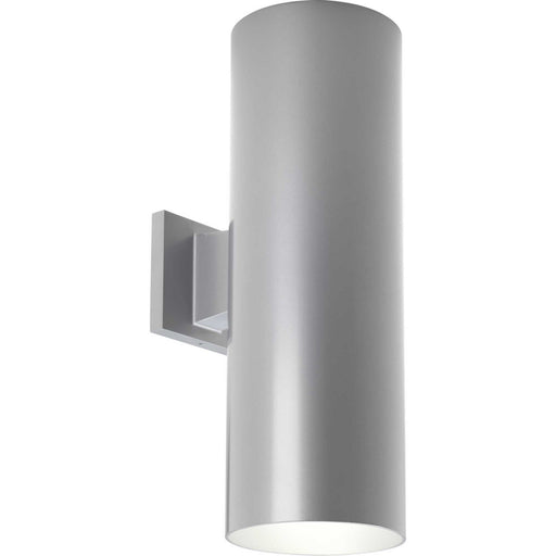 Cylinder Two Light Wall Lantern Metallic Gray