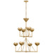 Visual Comfort Signature - JN 5005AB - Eight Light Chandelier - Alberto - Antique-Burnished Brass