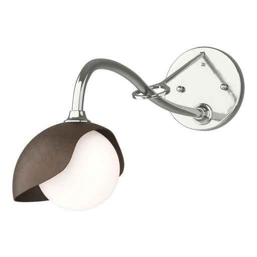 Hubbardton Forge - 201376-SKT-85-05-GG0711 - One Light Wall Sconce - Brooklyn - Sterling