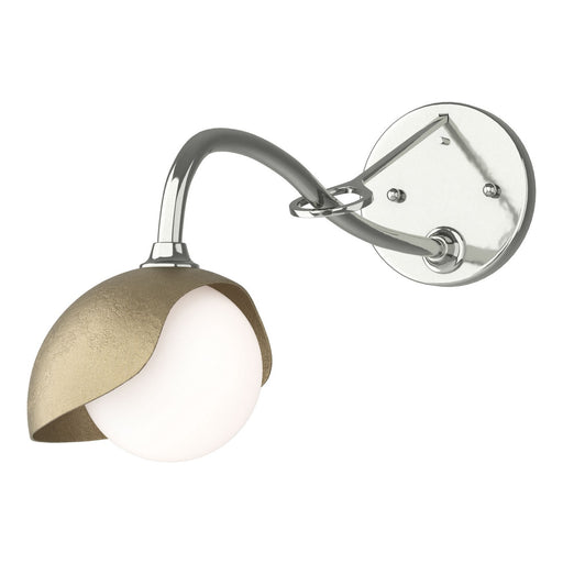 Hubbardton Forge - 201376-SKT-85-84-GG0711 - One Light Wall Sconce - Brooklyn - Sterling