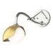 Hubbardton Forge - 201376-SKT-85-86-GG0711 - One Light Wall Sconce - Brooklyn - Sterling